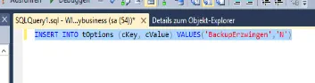 Datenbank-Backup deaktivieren in JTL-Wawi