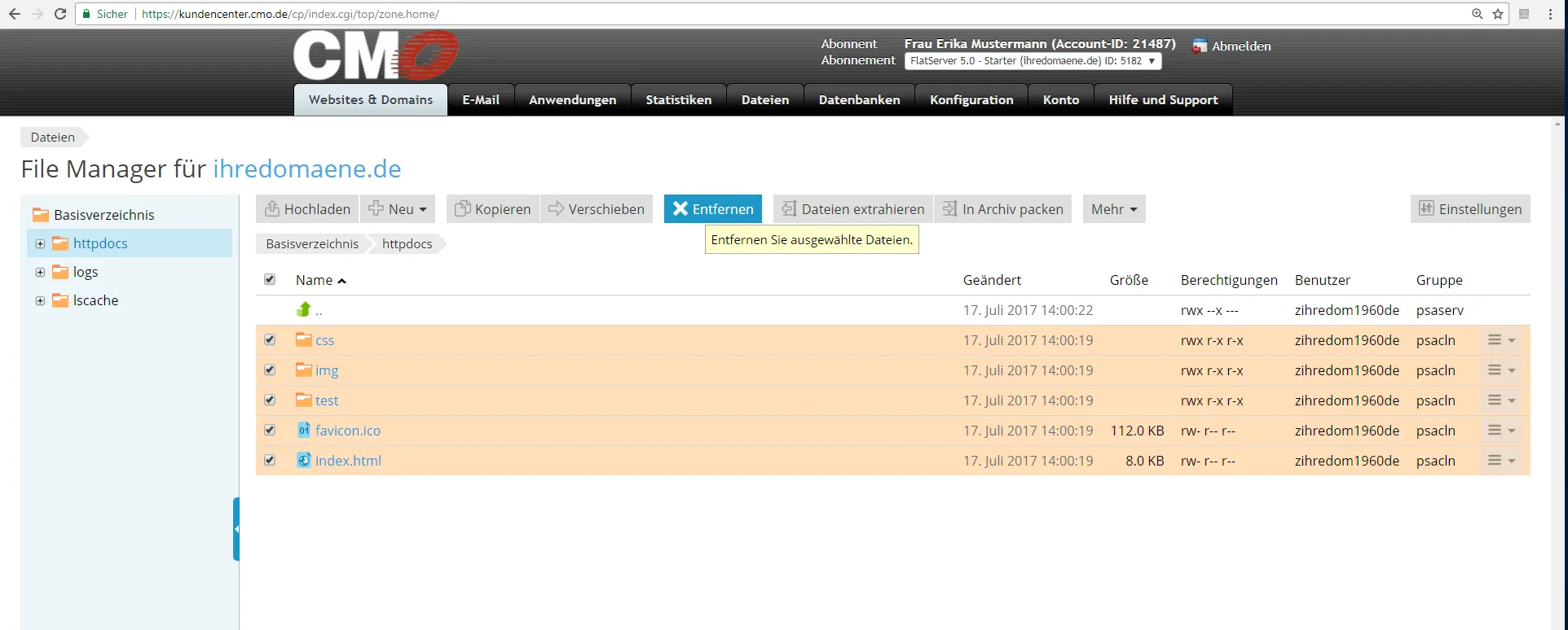 onyx-filemanager-dateien-entfernen