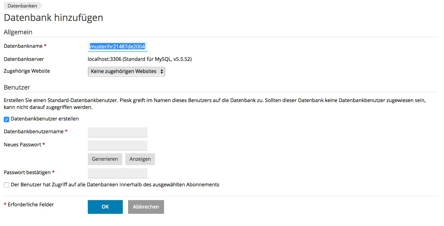onyx - 03 - Datenbank grundeinstellungen