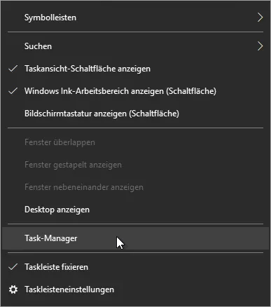 Taskmanager-oeffnen