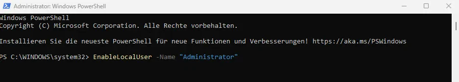 EnableLocalUser